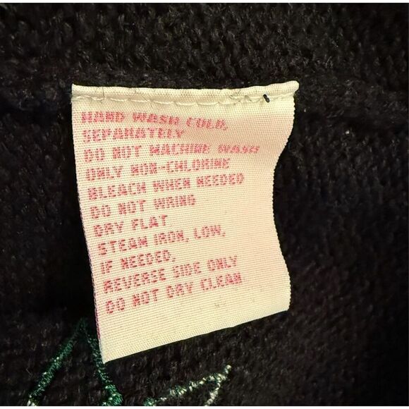 Pappagallo Christmas Cardigan Sz. M Full Zip High Collar Ugly Christmas Sweater - Picture 8 of 10